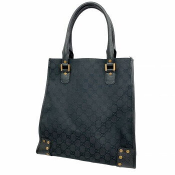Gucci GG Canvas Tote Bag Black Pink - Picture 1 of 9